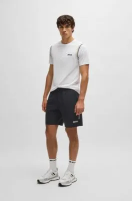 Shorts de tenis activos BOSS x Matteo Berrettini en tejido multielástico