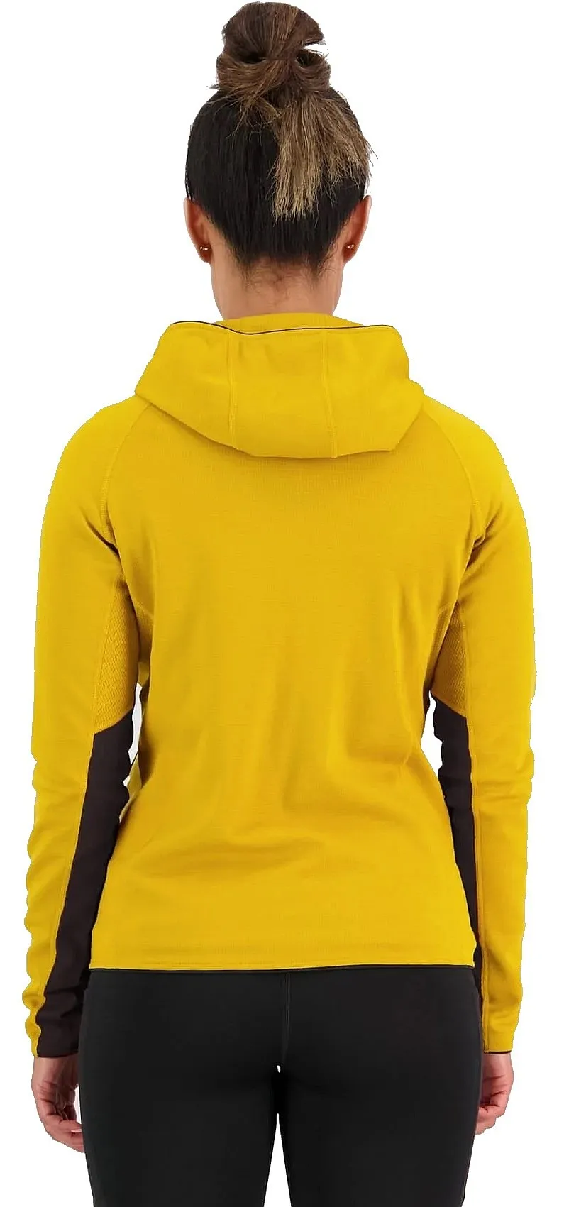 sudadera Mons Royale Aproach Merino Shift Fleece Hood Zip - Turmeric - women´s