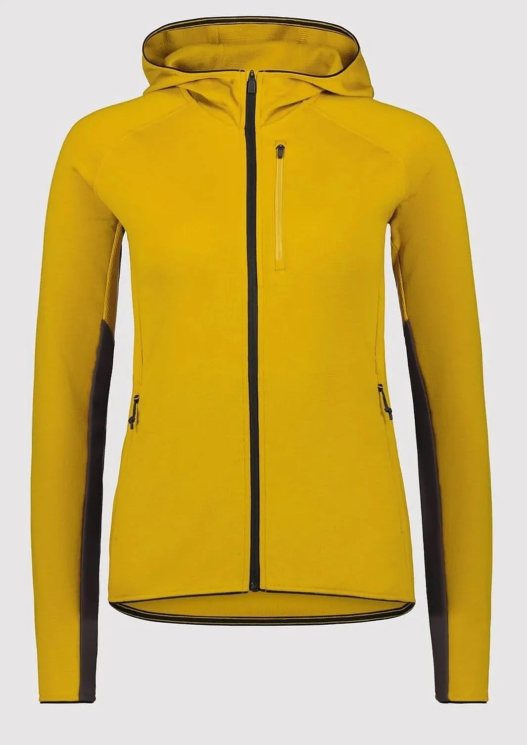 sudadera Mons Royale Aproach Merino Shift Fleece Hood Zip - Turmeric - women´s