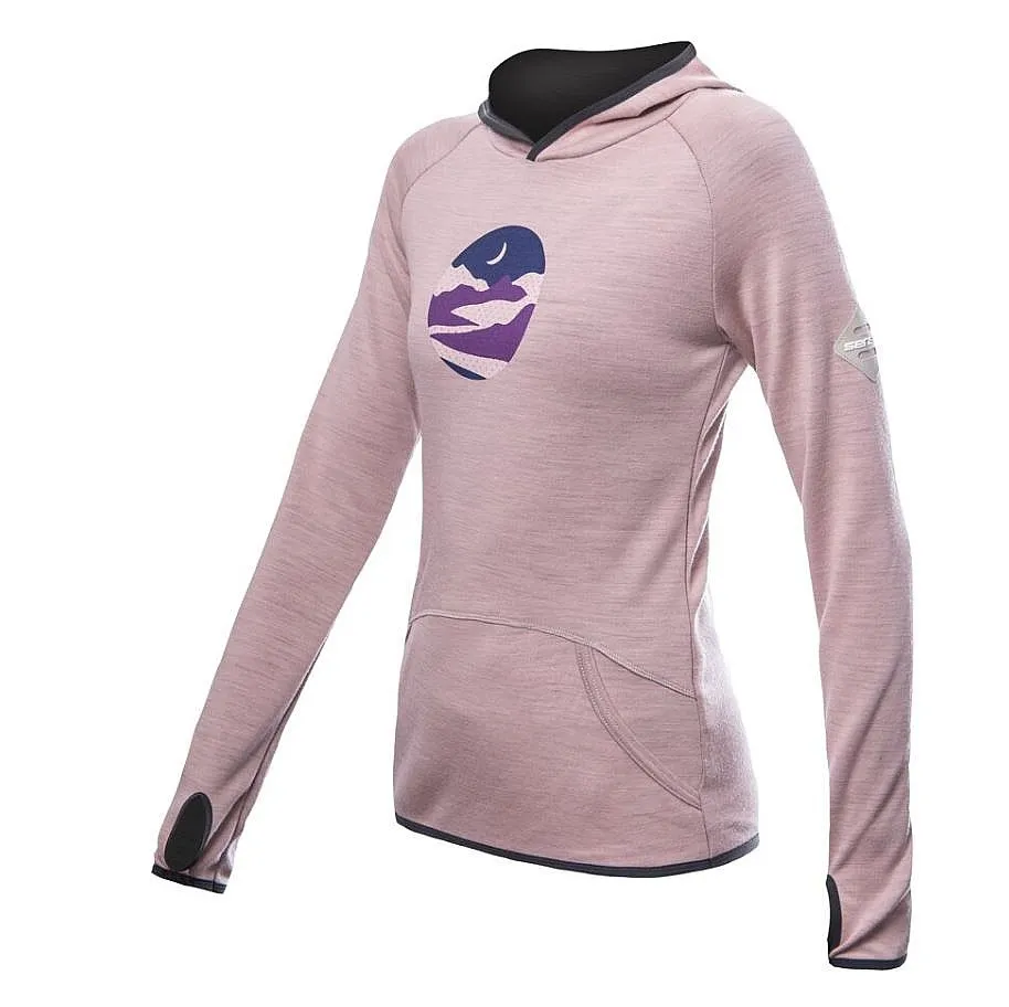 sudadera Sensor Merino Upper Triglav - Dusty Pink - women´s