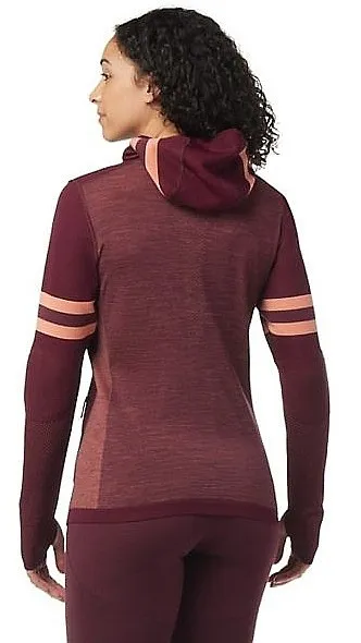 sudadera Smartwool Intraknit Merino Tech Pullover - Black Cherry - women´s