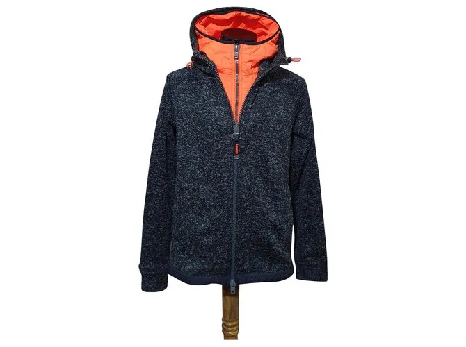 Superdry Blazers Chaquetas Naranja Gris antracita 