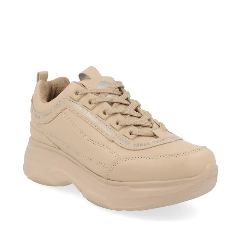 Tenis Urbano Trender color Beige para Mujer