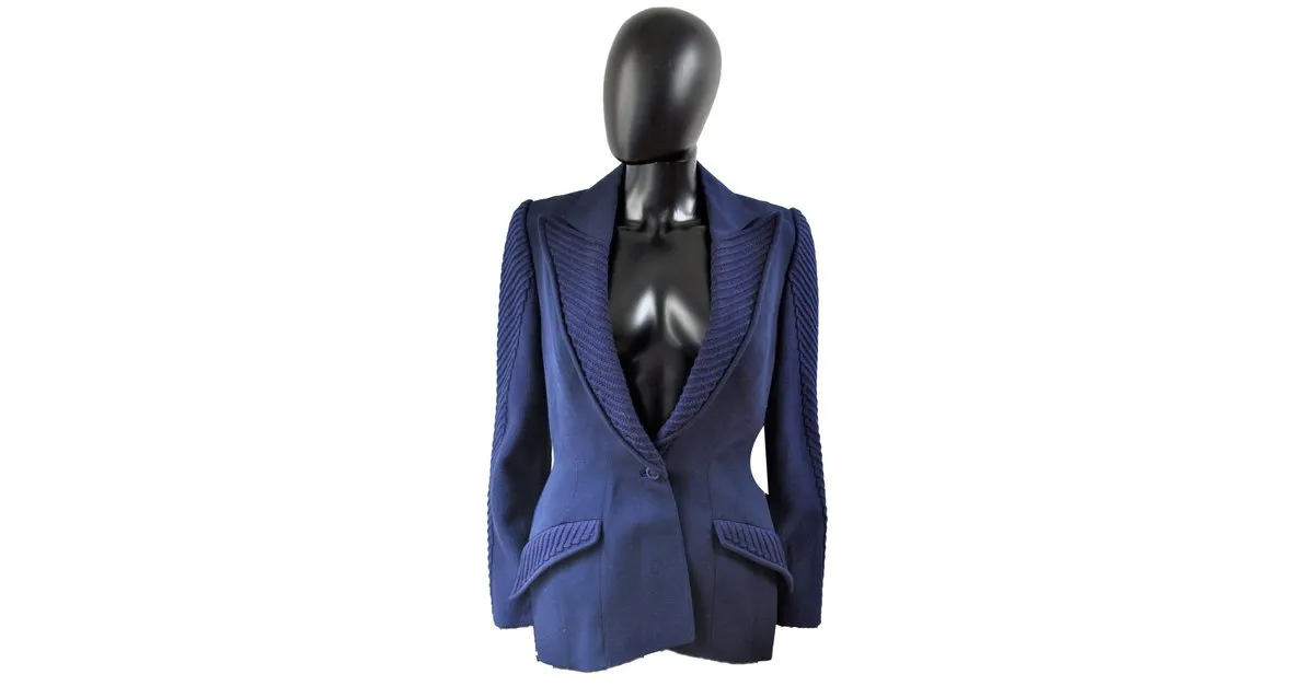 Thierry Mugler Chaquetas Azul marino 