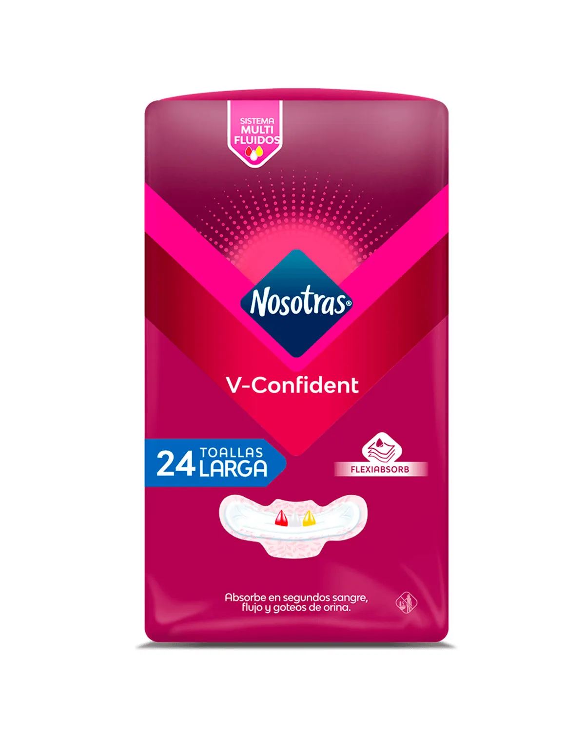 Toalla Nosotras V-Confident Larga 8X24