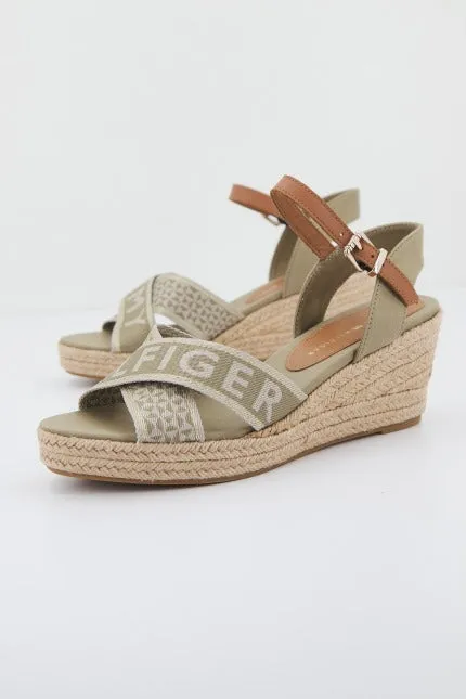 TOMMY HILFIGER WEBBING LOW WEDGE