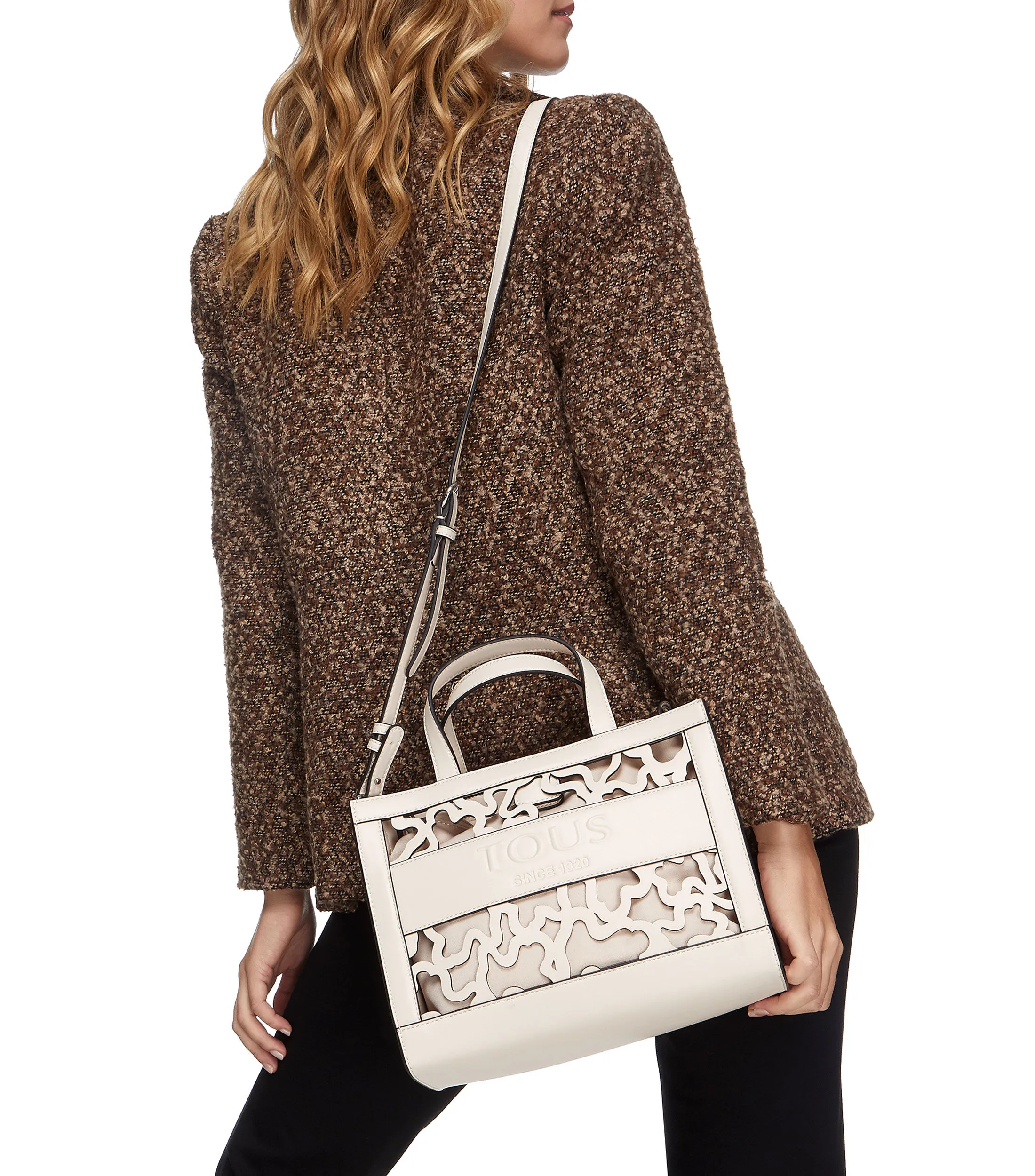 Tous Bolso Satchel beige Amaya Kaos Shock Mujer