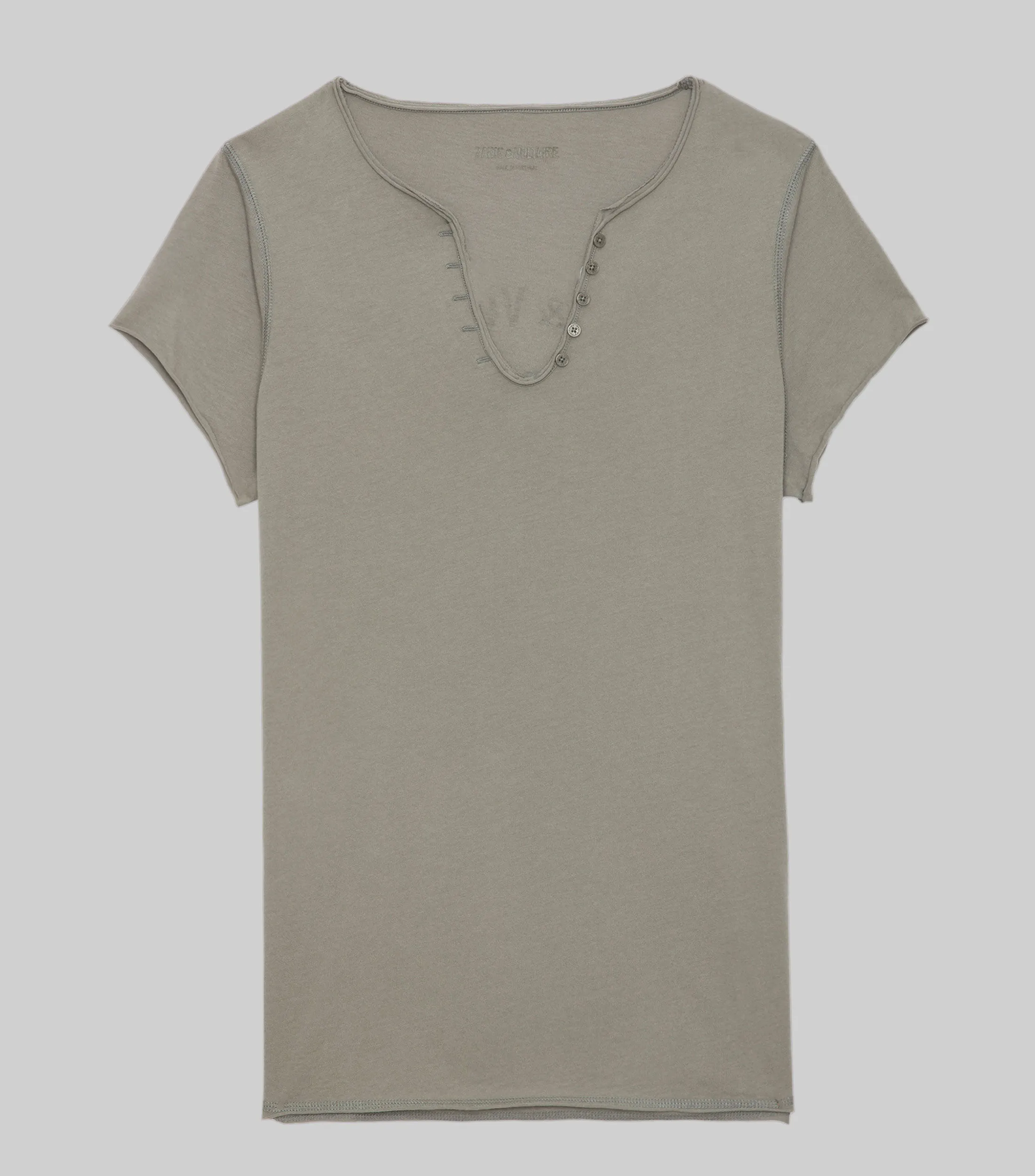 Zadig & Voltaire Playera de cuello V manga corta lisa Mujer