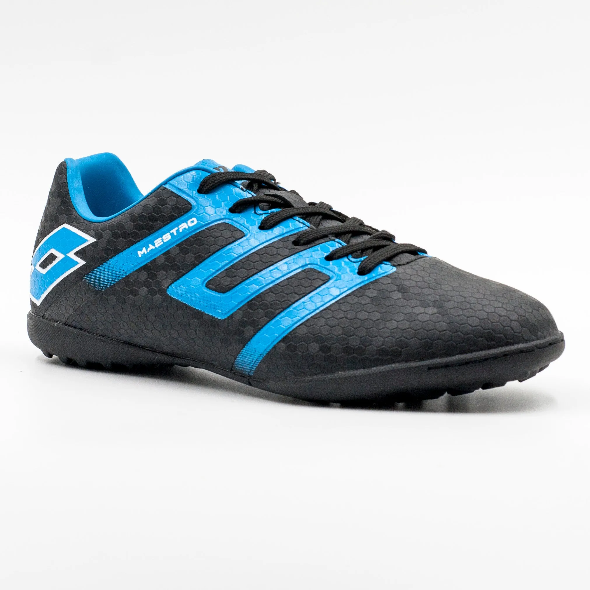 Zapatilla Baby Fútbol Lotto Negro Azul