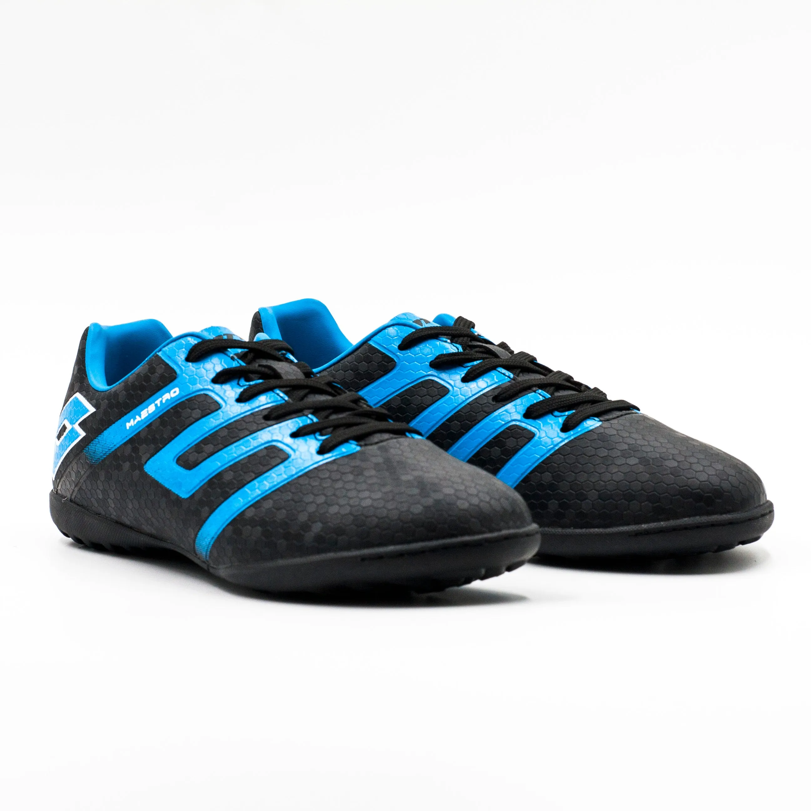 Zapatilla Baby Fútbol Lotto Negro Azul