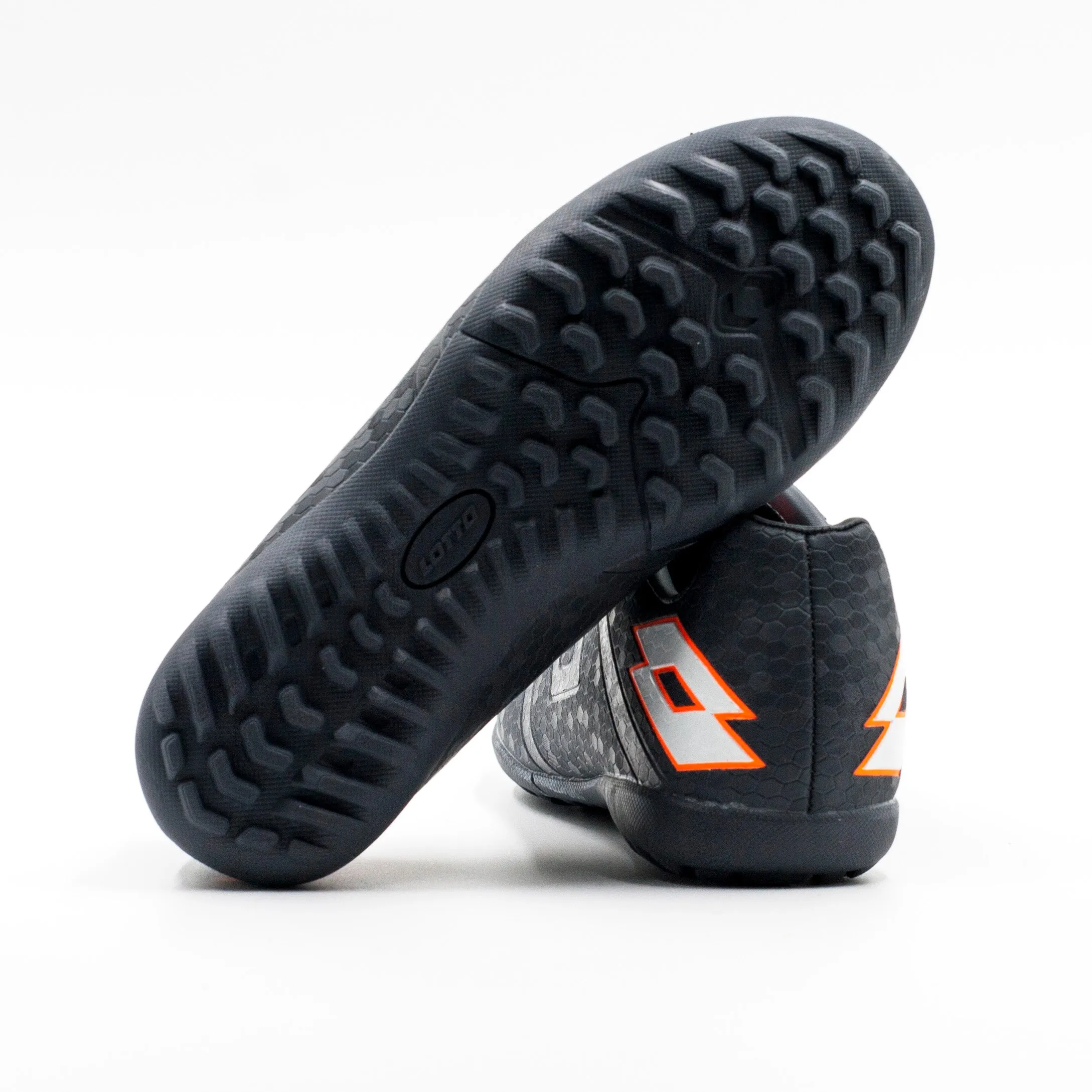 Zapatilla Baby Fútbol Lotto Nio(a) Gris Naranja