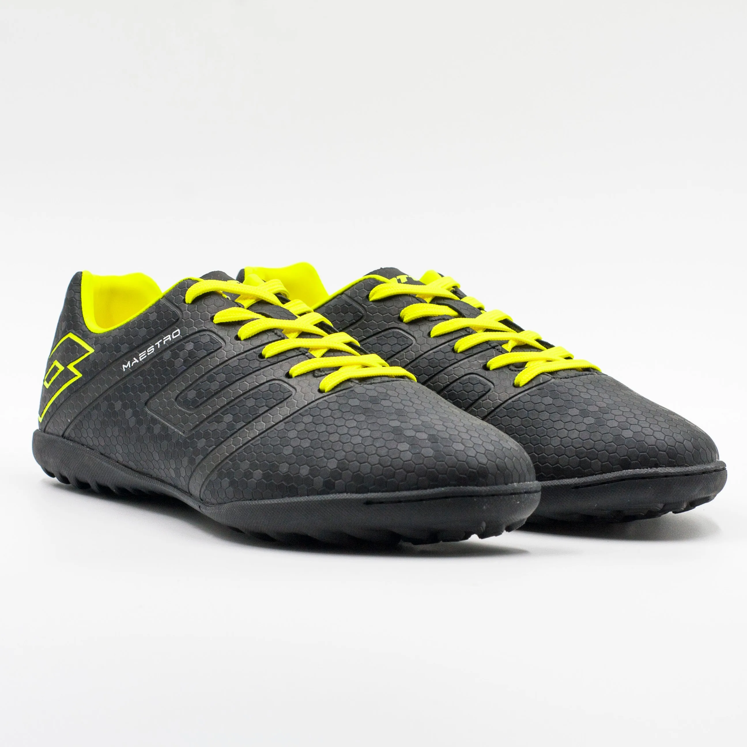 Zapatilla Baby Fútbol  Nio(a) Lotto Negro Amarillo