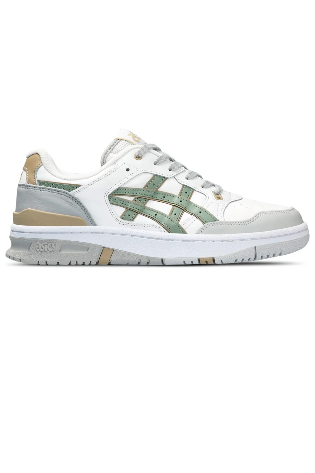 Zapatillas Asics EX89 Blancas y Verde Kaki