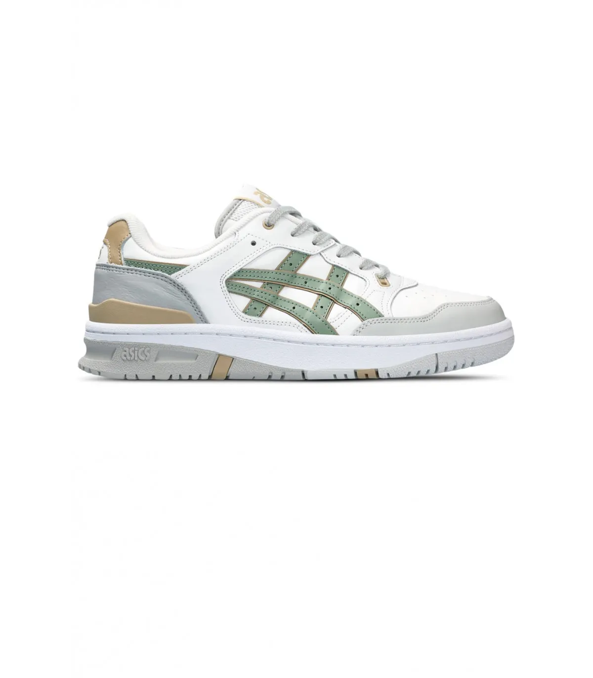 Zapatillas Asics EX89 Blancas y Verde Kaki