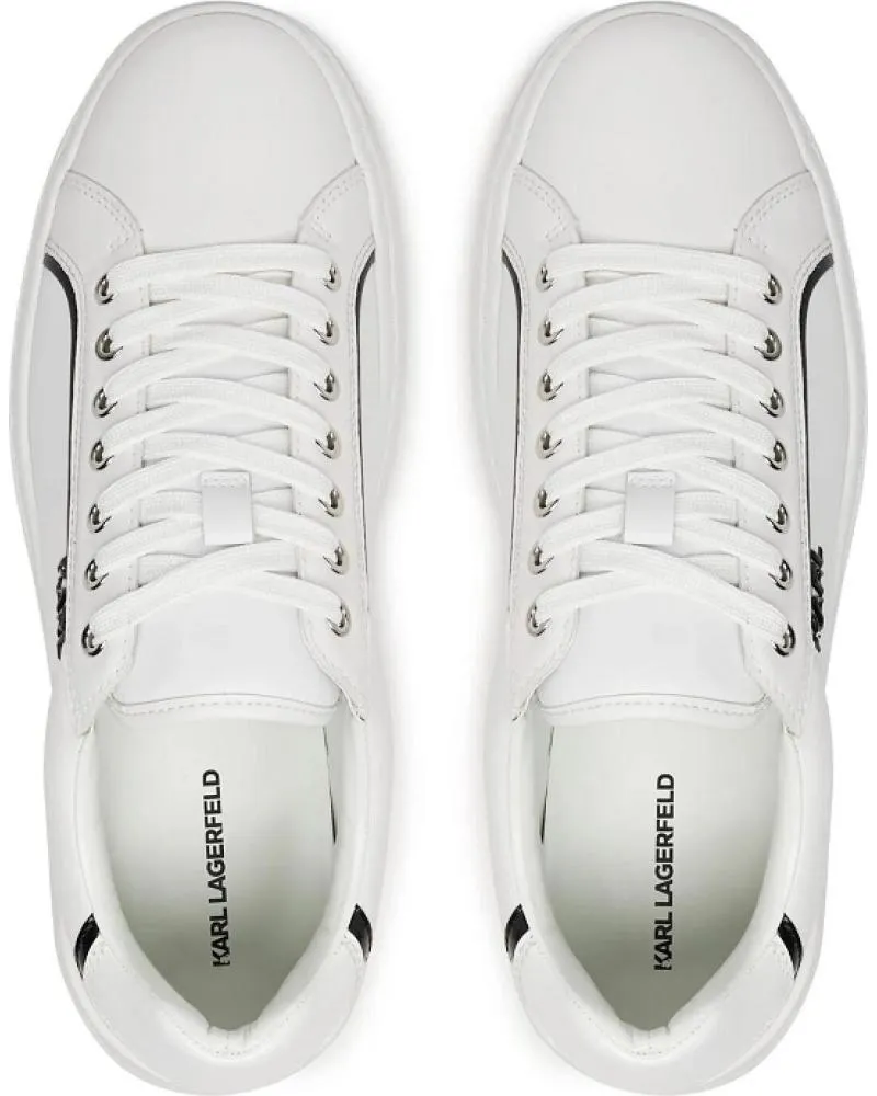 Zapatillas deporte KARL LAGERFELD  de Hombre KRONOS LO LACE LTHR KL54020  BLANCO