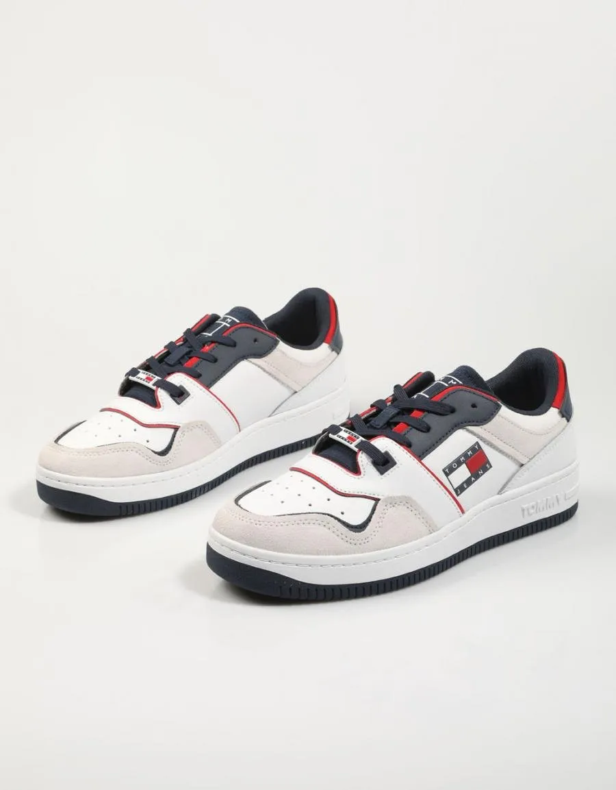  zapatillas TOMMY HILFIGER Tommy Jeans Deconstructed Basket en Blanco 78573