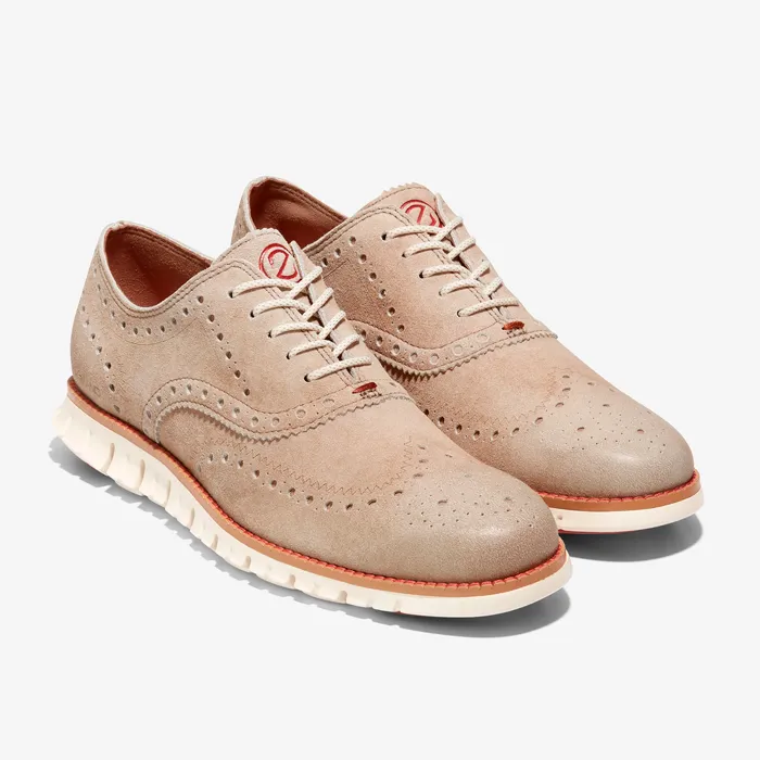 Zapato Casual ZERØGRAND Oxford con punta de ala