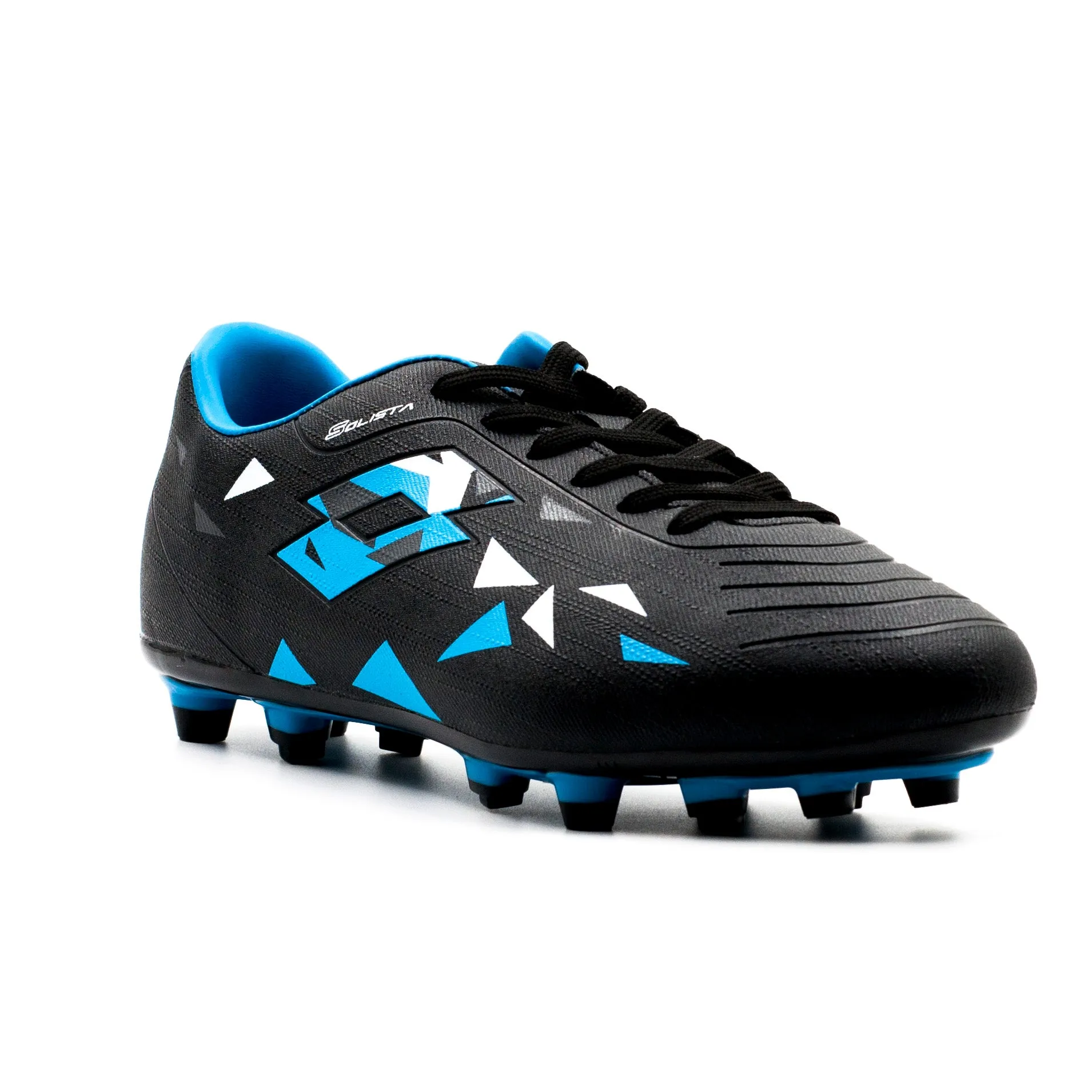 Zapato Chuteador Fútbol Lotto Juvenil color Negro Azul