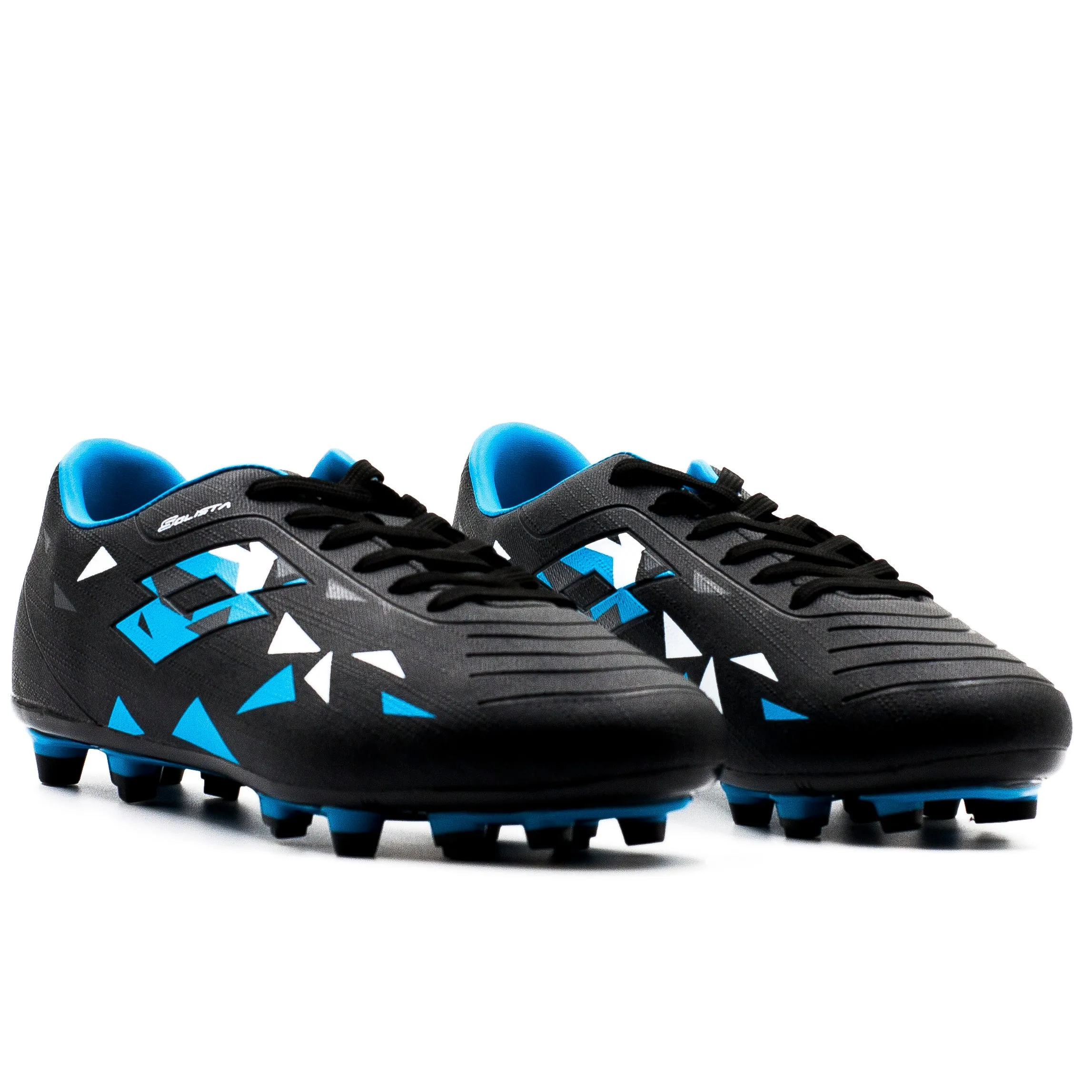 Zapato Chuteador Fútbol Lotto Juvenil color Negro Azul