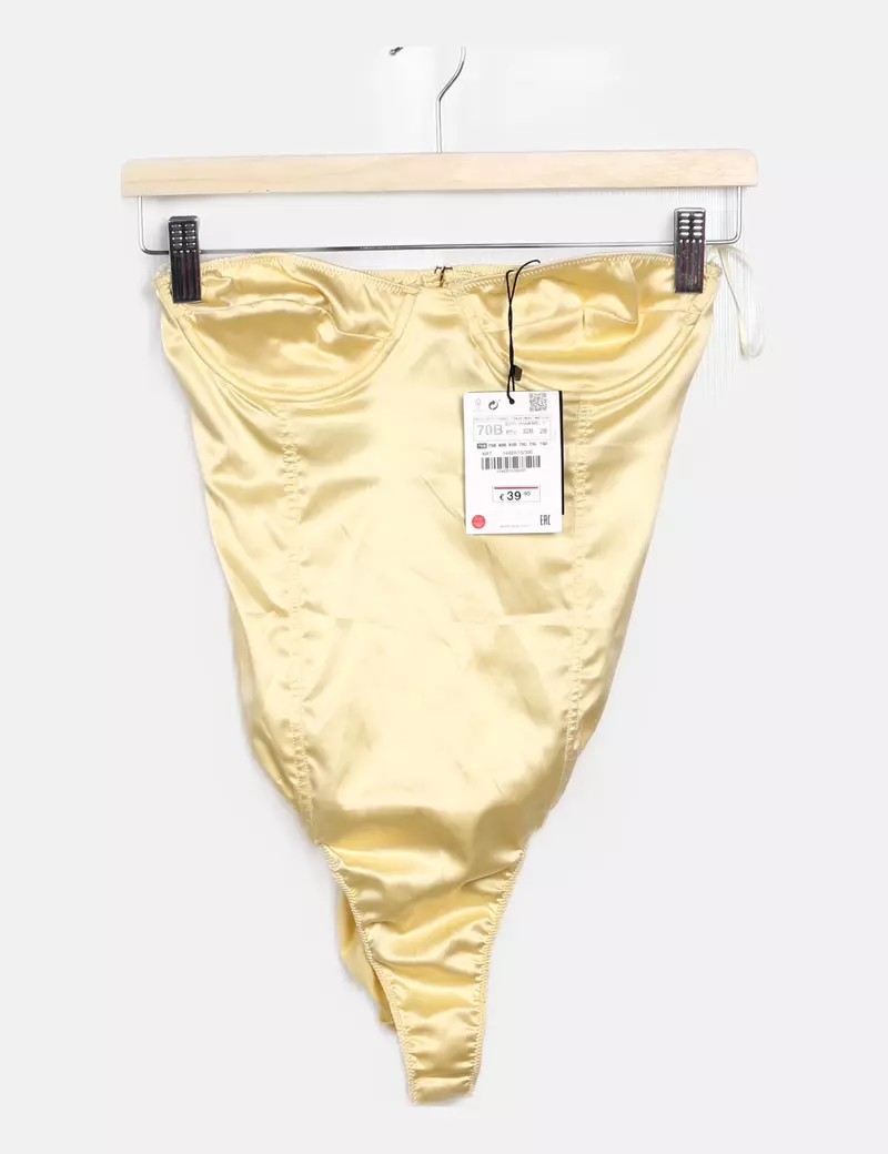 Zara Body lencero amarillo palabra de honor